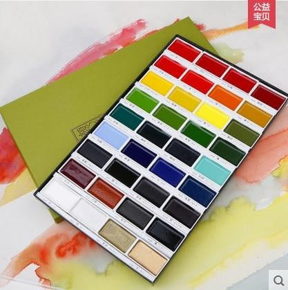 36 Colors Watercolor Box