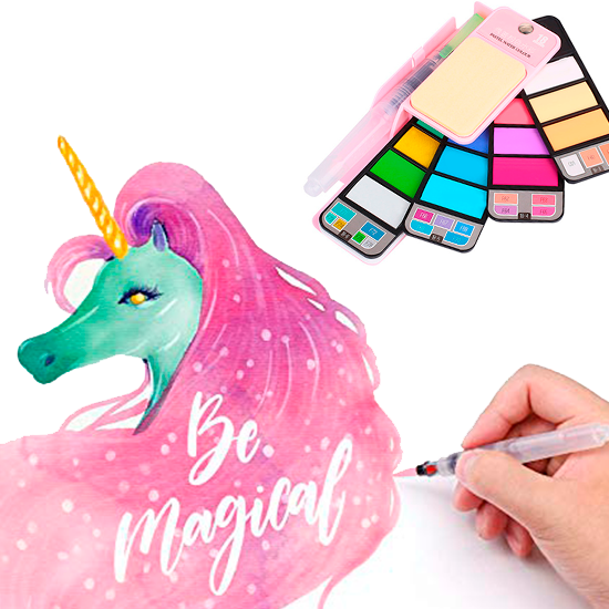 Watercolor Secret Set Unicorn Edition